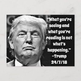 Funny Stupid Trump zitiert Memorabilien Postkarte