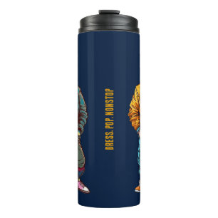 Funny Stylish Animal Fashion Geschenk Thermosbecher