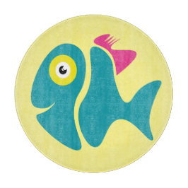 Funny Stylish Fish Schneidebrett