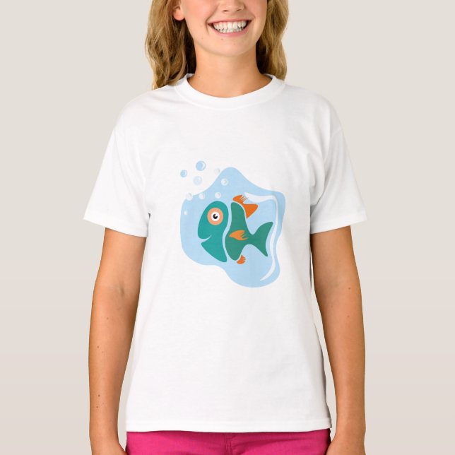 Funny Stylish Fish T-Shirt (Vorderseite)