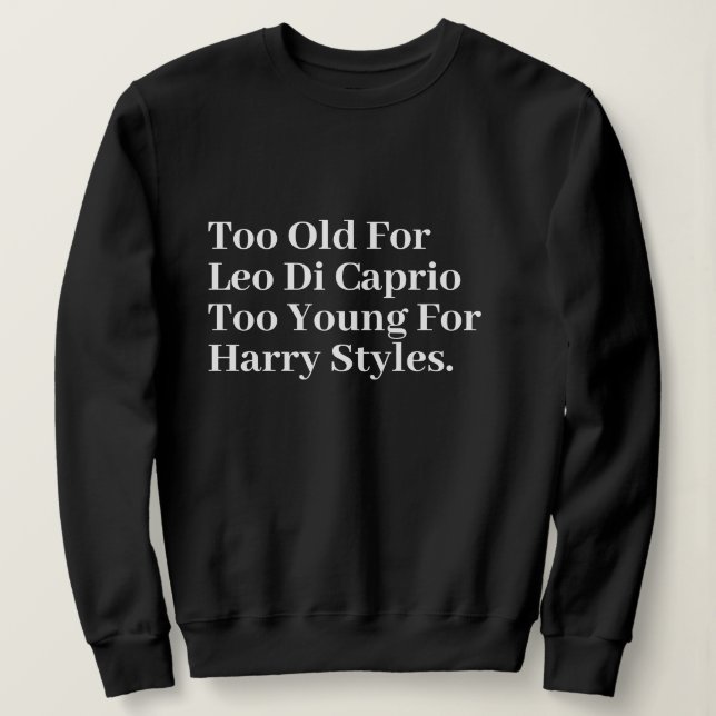 Funny Stylish Niedliche Minimal Monogram Black Sweatshirt (Design vorne)