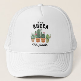 Funny Succa für Pflanze succulent potted cacti Truckerkappe