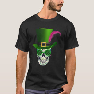 Funny Sugar Skull St. Patricks Day von Dead Pullo T-Shirt
