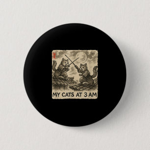 Funny Sumi-e Kawaii Tinte zum Malen japanischer me Button