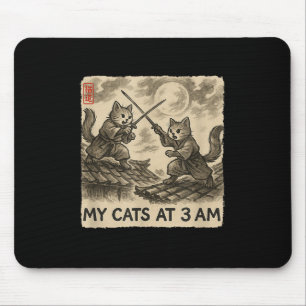 Funny Sumi-e Kawaii Tinte zum Malen japanischer me Mousepad