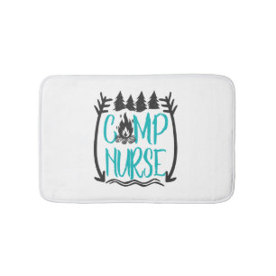Funny Summer Camp Nursing Geschenk Camping RN Badematte