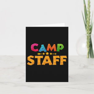 Funny Summer Camp Personaldirektor Camping Berater Karte