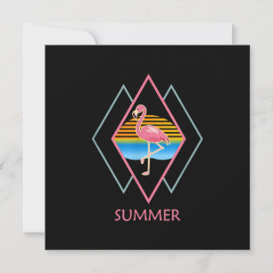 Funny Summer Flamingo   Niedlich Flamingo Lover Einladung