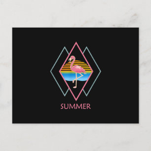 Funny Summer Flamingo Niedlich Flamingo Lover Feiertagspostkarte
