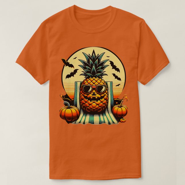 Funny Summer Pineapse Swinger Halloween 1 T-Shirt (Design vorne)