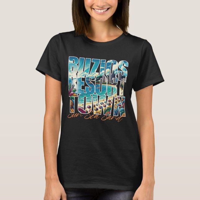 Funny Summer Tropical Getaway Familienurlaub T-Shirt (Vorderseite)