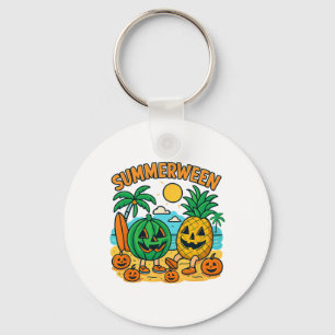 Funny Summerween Niedliche Wassermelone und Ananas Schlüsselanhänger