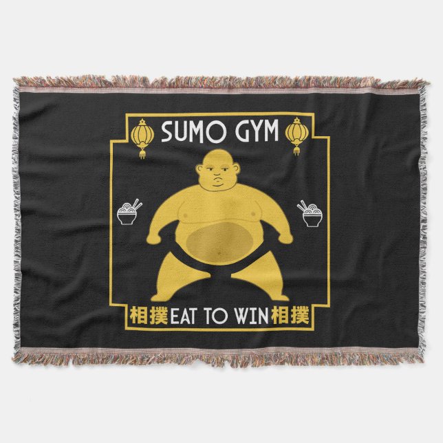 Funny Sumo Wrestler Decke (Vorderseite)