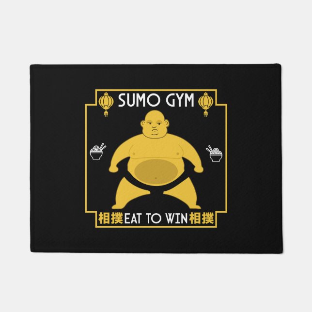 Funny Sumo Wrestler Fußmatte (Vorderseite)