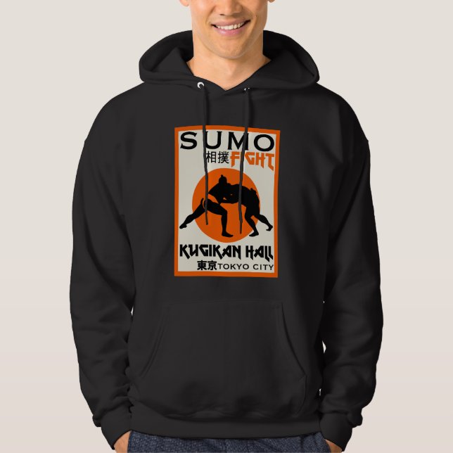Funny Sumo Wrestler Hoodie (Vorderseite)
