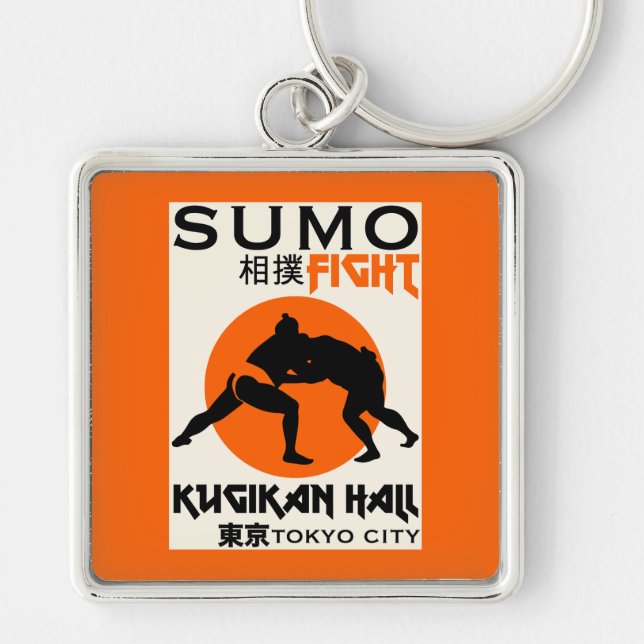 Funny Sumo Wrestler Schlüsselanhänger (Vorne)
