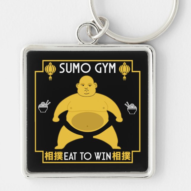 Funny Sumo Wrestler Schlüsselanhänger (Vorne)