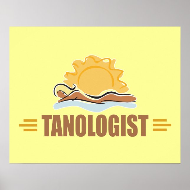 Funny Sun Tanning Poster (Vorne)