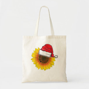 Funny Sunflower Lover Weihnachtsmannmütze Weihnach Tragetasche