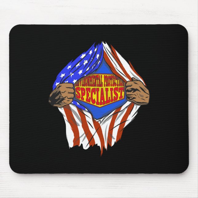 Funny Super Environmental Protection Specialist He Mousepad (Vorne)
