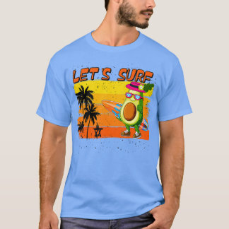 Funny Surf et Avocado Lover TShirt Classic TSh