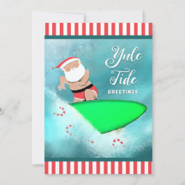 Funny SurfBeach Weihnachtskarten Feiertagskarte