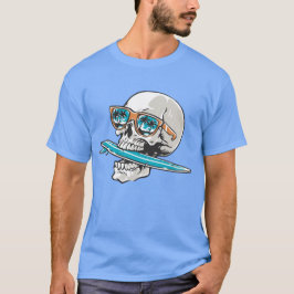 Funny Surfboard Bite Summer Surf Design T-Shirt