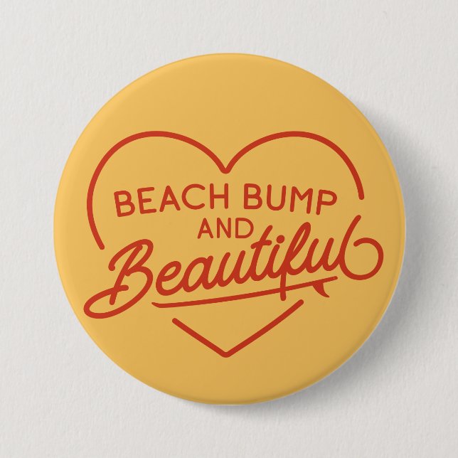 Funny Surfer Mama zu sein Summer Beach Bum Punny Button (Vorderseite)