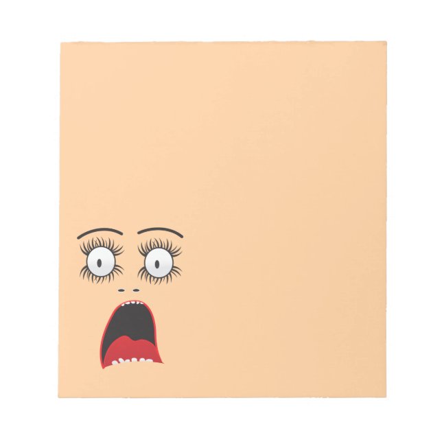Funny Surpried Notizblock (Vorderseite)