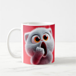 Funny Surprised Cat Coffee Mug – Cute Gift for Cat Kaffeetasse