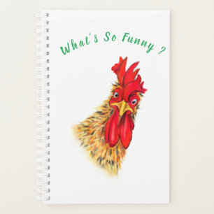 Funny Surprised Curious Rooster - What's So Funny