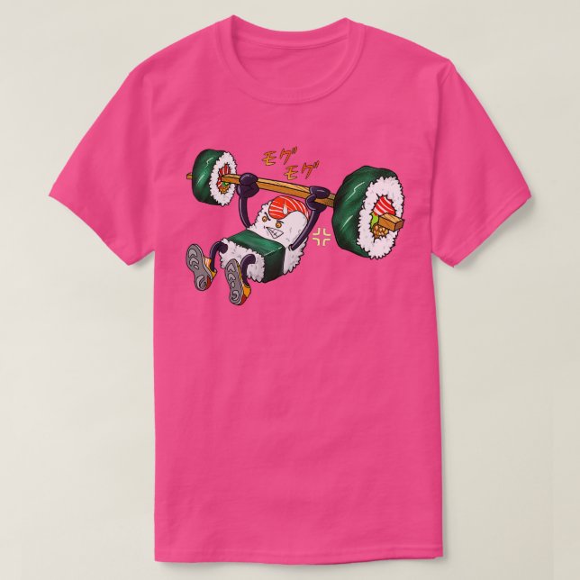 Funny Sushi Fitness Lifting Gym Männer Frauen K T-Shirt (Design vorne)