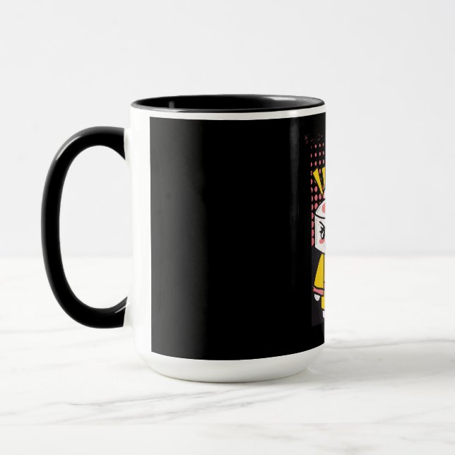 Funny Sushi Karate Fighters Cartoon Design Tasse (Links)