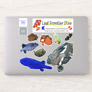 【Funny Süsse Critters】 Put auf dein Tauchlogbuch! Aufkleber