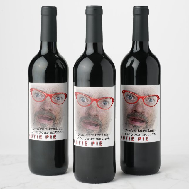 Funny Süsse Pie Wine Labels! Weinetikett (Flaschen)