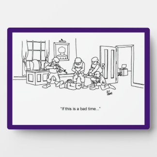 Funny Swat Team Business Plaque Fotoplatte