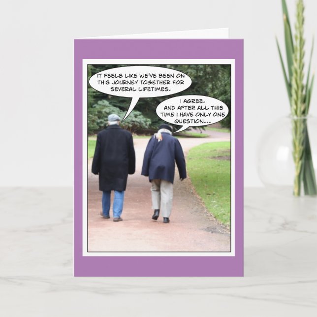 Funny & Sweet Jubiläumskarte Karte (Vorderseite)