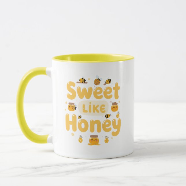 Funny "Sweet Like Honey" Bumblebee Tasse (Links)
