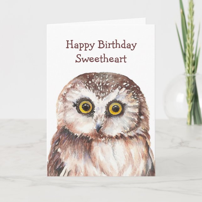 Funny Sweetheart Geburtstag Niedliches Schaf - Karte (Vorderseite)