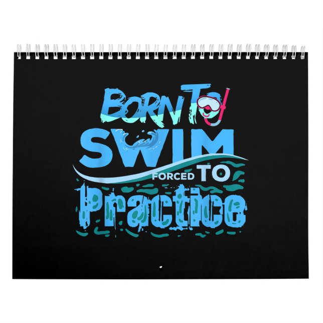 Funny Swimming Geschenk Ein Schwimmer Kalender (Titelbild)