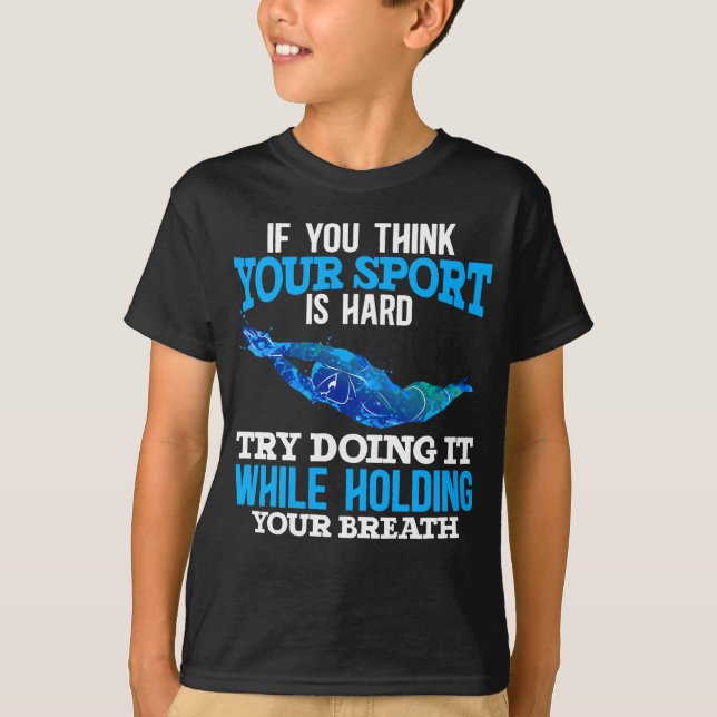 Funny Swimming Sport Schwimmer Geschicklichkeit T-Shirt (Vorderseite)
