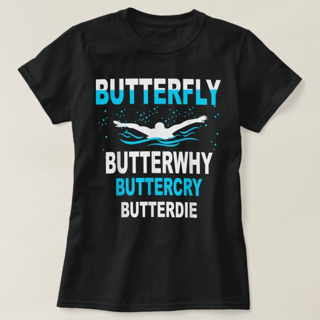 Funny Swimming T-Shirt (Design vorne)