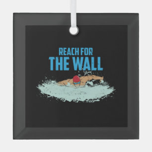 Funny Swimming Zitat Schwimmer Geschenk Ornament Aus Glas