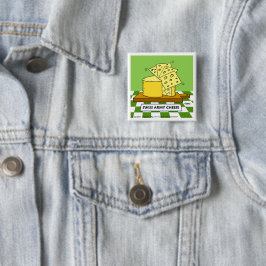 Funny Swiss Army Käse Cartoon Button