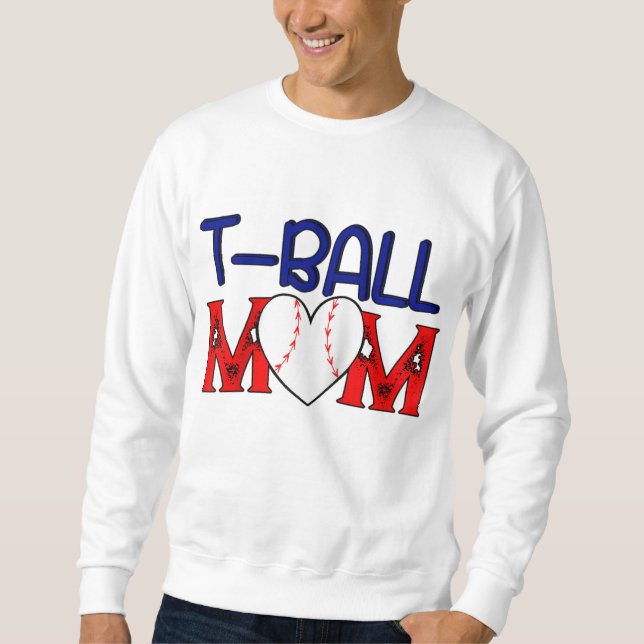 Funny T-ball Mama Mutter Dayball Mama Game Fan Sweatshirt (Vorderseite)