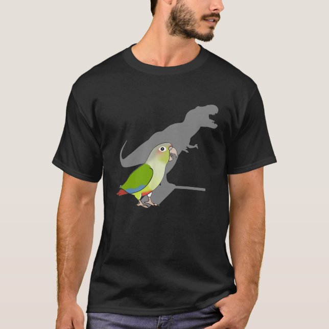 Funny T-Rex Cinnamon Conure Dinosaur Parrot Birb T-Shirt (Vorderseite)