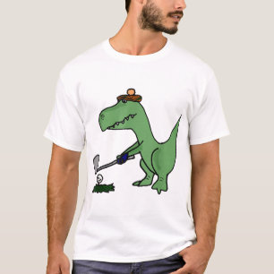 Funny T Rex Dinosaur Golf spielen T-Shirt