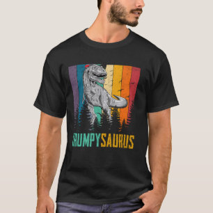 Funny T Rex Dinosaur Grumpy Saurus Familienväter T-Shirt