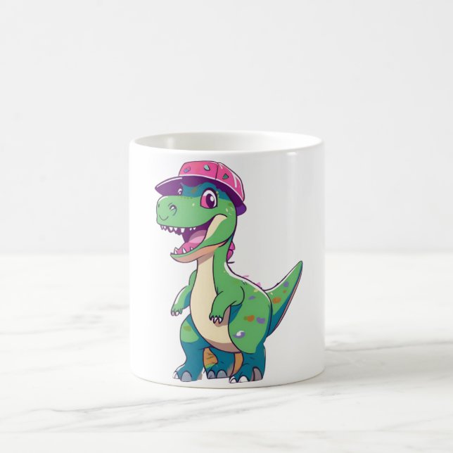 Funny T-Rex Dinosaur Tasse (Mittel)