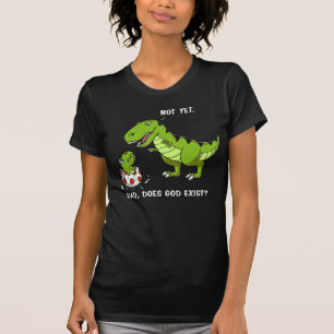 Funny T-Rex Dinosaur Vater existiert Gott Atheist T-Shirt
